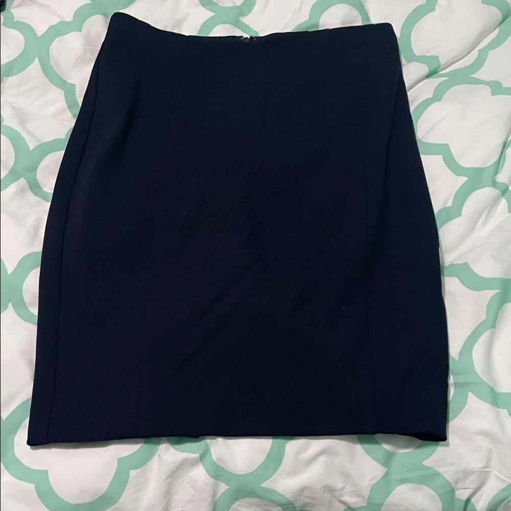 Express Dark Blue Pencil Skirt